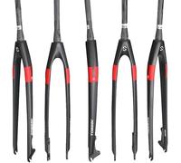 Kcolic Mountain Bikes Front Fork, Ultra-Lightweight Fork for Road Bikes Straight Tapered Rigid Carbon Fork MTB Disc Brake Rigid Forks for 26/27.5/29In Bikes A,27.5in