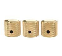 Kcopo metal dome knob, volume knobs, audio, radio, potentiometer, knob, cap, knob, gap for barrel electric guitar, 3 piece, gold