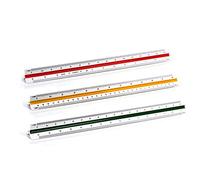 Kcopo Triangle Scale Measuring Tool Ruler Tri Ruler Metric Triangular Tri Scale Ruler Aluminium Measuring School Backpack Uni College