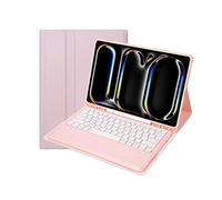 KcoxdCn Magnetic Detachable Keyboard case for iPad Pro 13 M4 2024 Model 7th with Pencil Holder Mutil Angles Stand Cover [Support 3 System] Ergonomic Design for Office, Travel & Home Use (Pink)