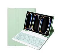 KcoxdCn Slim Candy Colors Keyboard Case Compatible with iPad Pro 11 Inch (M4) (5th Gen) 2024 Released with S Pen Holder, Mutil Angles Stand Cover Detachable Wireless Keyboard (Mint)
