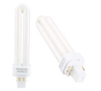 kcrnw 2pcs GX24Q-3 26W 4 Pin Compact Fluorescent Lamp Natural White 4000K | Energy Saving Double Turn 2U Tube CFL Light Bulbs for Corridor Bathroom Office Porch Living Room Non-dimmable