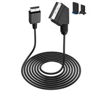 kcrnw Scart Cable Converter compatible with PS2 PS3 1.8m/ 6ft Male Scart Cable TV Console Lead PAL NOT for HDMI