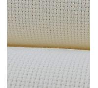 KCS 16 ct Counted Cross Stitch Cotton aida Cloth Needlework Fabric (Cream, 59" x 1 Yard)