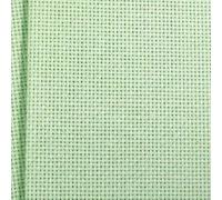 KCS 16CT Counted Cotton Cross Stitch Aida Cloth Fabric (Light Green, 19" x 28")