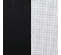 KCS 2 pc of 38cmx45cm Counted Cross Stitch Cotton Aida Cloth needlework Fabric (White+Black,16CT)