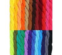KCS 25 M/Skein Mercerized Pearl Cotton Crochet Needlepoint Thread,Size 5, 24 skeins,Mixed Color 2