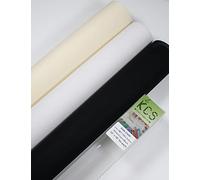 KCS 3 pc of 15" x 18" Counted Cross Stitch Cotton Aida Cloth Needlework Fabric,18CT,White+Cream+Black