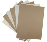 KCS 6 pc of 12" x 18" 30cmx45cm 14CT Counted Cotton Aida Cloth Cross Stitch Fabric (Cream+Khaki)