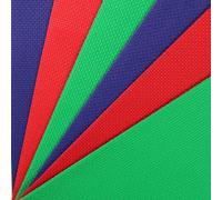 KCS 6 pc of 12" x 18"(30cmx45cm) 14CT Counted Cotton Aida Cloth Cross Stitch Fabric (Red+Green+Royal Blue)