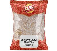 KCS Candy Sugar Crystals 300g | Premium Mishri | Natural Rock Sugar for Prasad, Puja, Ayurvedic Use & Mouth Freshener | Vegetarian | Traditional Indian Sweetener