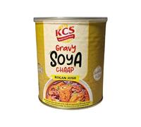 KCS Canned Rogan Josh Gravy Chaap 850g - Ready-to-Eat Plant-Based Chaap with Rich Rogan Josh Gravy | Convenient & Delicious Indian Vegetarian Dish
