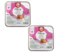 KCS Cherry Cookies 350g x 2 - Delicious, Crunchy Cookies with Real Cherries, Pack of 2, Perfect for Tea-Time & Snack Cravings