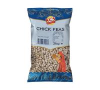 KCS Chick Peas 2kg - Premium Quality Whole Dried Kabuli Chana | High in Protein & Fibre | Ideal for Curries, Salads, Soups & Hummus