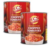 KCS Chopped Tomatoes in Tomato Juice 2.5kg (Pack of 2) | Nutrient-Rich Option | No Artificial Additives | Gluten-Free & Non-GMO | Perfect for Flavorful Dishes & Sides | All-Natural Ingredients