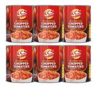KCS Chopped Tomatoes in Tomato Juice 2.5kg (Pack of 6) | Nutrient-Rich Option | No Artificial Additives | Gluten-Free & Non-GMO | Perfect for Flavorful Dishes & Sides | All-Natural Ingredients