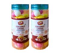 KCS Coconut Laddu 175g x 2 | Traditional Indian Sweet Coconut Balls | Ready-to-Eat Dessert | Suitable for Festive Occasions & Everyday Sweets | 350g Total