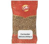 KCS Coriander (Dhania) Whole Seeds 250gm - 100% Natural & Aromatic | Whole Dhania Seeds for Cooking, Roasting & Spice Blends | No Preservatives | Total 500gm