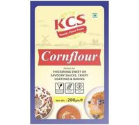 KCS Cornflour 200g | Premium Quality Corn Starch for Cooking, Baking & Thickening | Gluten-Free | Smooth Texture | Ideal for Gravies, Soups, Sauces & Desserts | Vegetarian