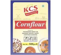 KCS Cornflour 500g | Premium Quality Corn Starch for Cooking, Baking & Thickening | Gluten-Free | Smooth Texture | Ideal for Soups, Gravies, Sauces, and Cakes | 100% Vegetarian
