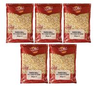 KCS Daria Dal Split Roasted Gram 300g (Pack of 5) - Roasted Chana Dal (Daliya/Roasted Gram) - Suitable for Snacks, Chutney & Cooking - Total 1.5kg