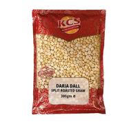 KCS Daria Dal Split Roasted Gram 300g - Roasted Chana Dal (Daliya/Roasted Gram) - Suitable for Snacks, Chutney & Cooking - 300g Pack