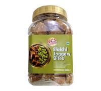 KCS Elaichi Jaggery 500g | Cardamom Flavoured| Traditional Sweet Jaggery | Suitable for Desserts, Tea & Everyday Consumption | 500g Pack