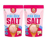 KCS Himalayan Pink Rock Salt 500g Pack of 2 | Coarse Natural Rock Salt Crystals | Suitable for Cooking, Grinding & Seasoning | 2 x 500g Packs