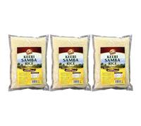 KCS Kheeri Samba Rice 1kg x 3 | Traditional Short Grain Rice | Suitable for Everyday Cooking, South Indian Dishes & Meals | 3kg Total
