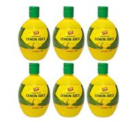 KCS Lemon Juice 200ml x 6 (Total 1.2L) | Premium Food Grade Lemon Juice for Cooking, Beverages, Salads, Marinades, Baking & Culinary Use | Fresh, Tangy & Ready-to-Use