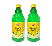 KCS Lemon Juice PET Bottle 946ml x 2 (Total 1.89L) | Premium Food Grade Lemon Juice for Cooking, Beverages, Salads, Marinades, Baking & Culinary Use