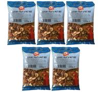 KCS Luxury Fruit & Nut Mix 250g Pack of 5 | Mixed Dried Fruits & Nuts | Suitable for Snacking, Sharing & Desserts | Fruit and Nut Selection | 5 x 250g Packs