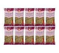 KCS Mung Dal Chilka 1kg x 10 - Split Green Lentils with Husk | Ideal for Curries, Soups & Snacks | High-Protein Plant-Based Legume | Pack of 10