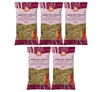 KCS Mung Dal Chilka 1kg x 5 - Split Green Lentils with Husk | Ideal for Curries, Soups & Snacks | High-Protein Plant-Based Legume | Pack of 5