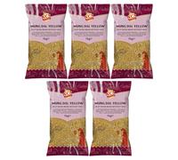 KCS Mung Dal Yellow 1kg x 5 - Split Yellow Mung Beans | Ideal for Dal, Soups, Stews & Curries | High-Protein Plant-Based Legume | Pack of 5