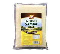 KCS Muthu Samba Rice 1kg | Traditional Short Grain Rice | Suitable for Everyday Cooking, South Indian Dishes & Meals | 1kg Pack