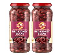 KCS Red Kidney Beans 540g x 2 | Cooked Rajma in Brine | Ready-to-Eat Kidney Beans | Suitable for Curries, Salads & Cooking | 1.08kg Total