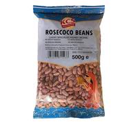 KCS Rose Coco Beans 500g - Dried Rose Coco Beans for Cooking, Curries, and Stews - Rich in Protein - 500g Pack