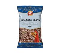 KCS Rosecoco Beans 2kg - Premium Quality Dried Borlotti Beans | Rich in Protein & Fibre | Ideal for Curries, Soups, Salads & Stews