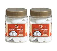 KCS Sweet Patasha 250g x 2 - Traditional Indian Sugar Candy, Classic Sweet Flavour, Perfect for Prasad, Festivals & Daily Sweet Cravings (Pack of 2)