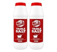 KCS Table Salt 750g Pack of 2 | Fine Free-Flowing Salt | Suitable for Cooking, Baking & Seasoning | Everyday Kitchen Essential | 2 x 750g Packs