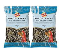 KCS Urid Dal Chilka 500g x 2 - Split Black Gram with Husk | Suitable for Dal, Curries & Traditional Recipes | Pack of 2