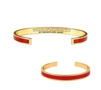 Kcsznk My Badass Friend Gang Bracelet, Enamel Engraved Cuff Badass Bestie Bangle,Inspirational Multiple Color Bracelets Gift for Women,Bff Jewelry Birthday Easter Christmas