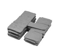 Kct 1 Pack- Stone Slab Garden Lawn Border Edgings - 10 Pieces Total