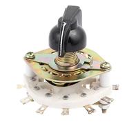 KCT 1 Pole 6 Position 7 Terminal Band Channel Rotary Switch Selector with Cap