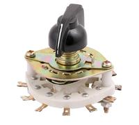 KCT 1 Pole 7 Position 8 Terminal Band Channel Rotary Switch Selector with Cap