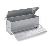 KCT 10kg Automatic Chicken Feeder Poultry Auto Mechanical Feeding Steel Trough Bird Food Duck Hen Goose