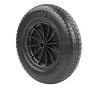 Kct 14" (3.50 - 8) Puncture Proof / Solid Heavy Duty Pu Wheelbarrow Carts Wheel & Tyre