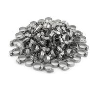 KCT 16-25mm Stainless Steel 304 Adjustable Hose Clips Pipe Clamps - Bulk Trade Pack of 100
