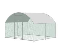 KCT 2.5x3m Walk In Chicken Run Large Metal Coop Outdoor Enclosure Pen for Poultry Duck Rabbit Pet Dog Cat
